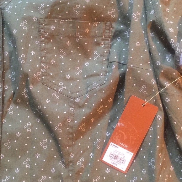 Sonoma Women’s Button Down Arrow Green Shirt - Picture 5 of 7